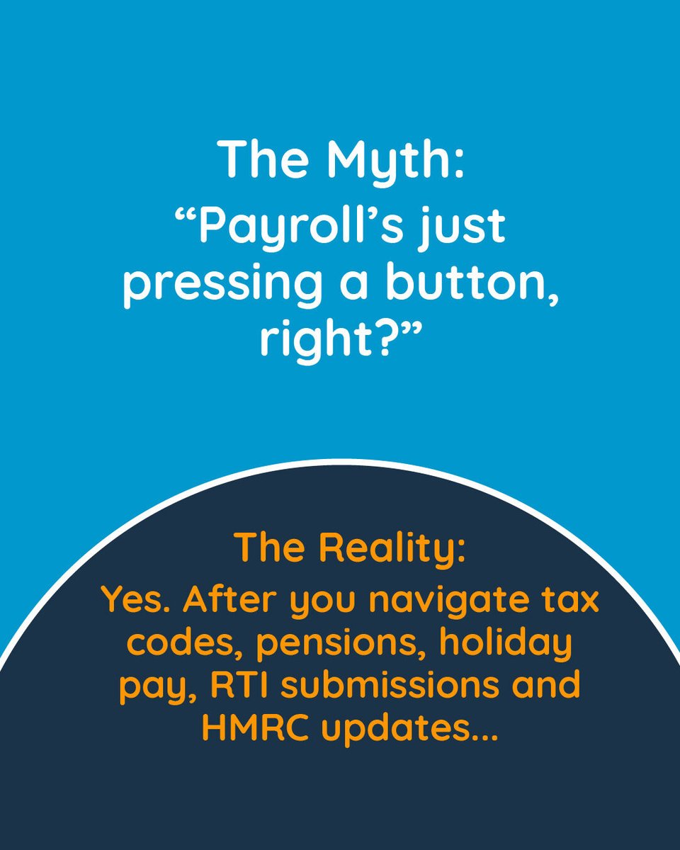 NeonNumbersLtd's tweet image. Running payroll isn’t “just pressing a button” - it’s a maze of acronyms &amp;amp; potential chaos. Good news: our team knows exactly where the button is and how not to break it.

Payroll done properly = happy team + happy HMRC = happy you. 

#MythReality #Payroll
seren.to/a4639
