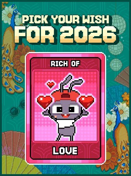 Let the love comings 😍😍😍

My choice was Rich of Love ❤️
For 2026, I wish everyone a year filled with positive energy, strong connections, and moments that truly matter.
Go try your luck!