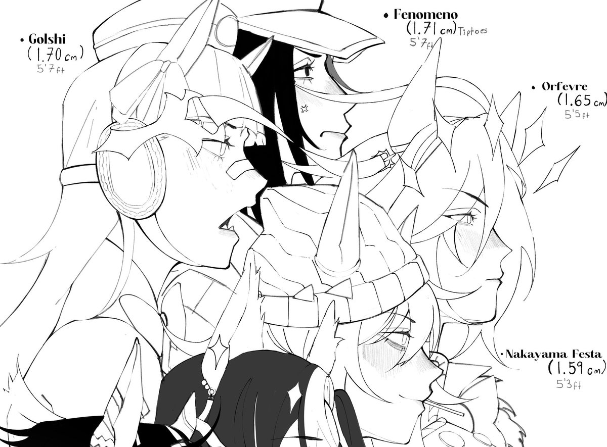 I was drawing the Gold family and godddd, I love their height differences so much