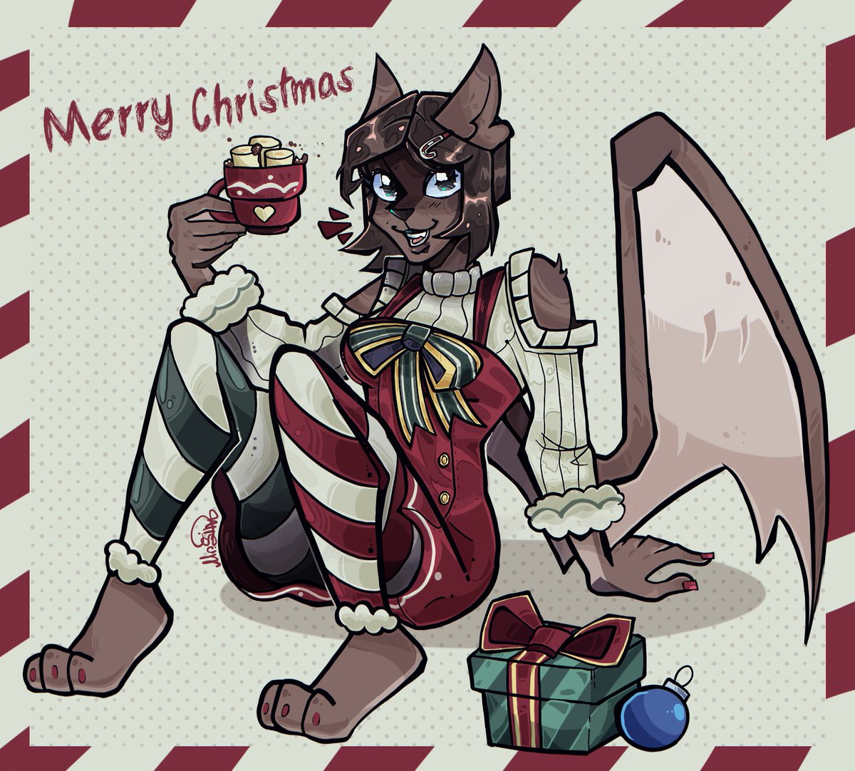 Holiday vibe 
#artmoots #furry #illustration