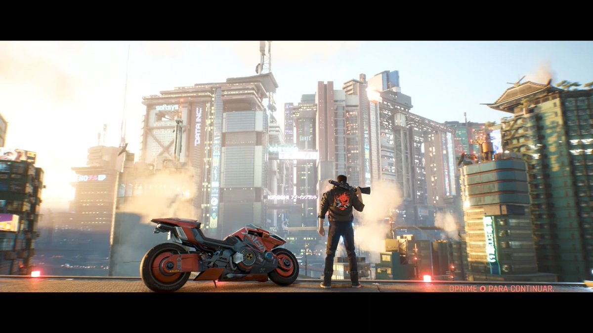 Nelso9116's tweet photo. #Cyberpunk2077 finalizado, he de decir que no soy mucho de FPS (aunque este tiene toques de RPG). Pero que juego más maravilloso su historia, cada secundaria, grandes personajes, un gran gameplay y esa Nightcity que te envuelve y enamora. #NintendoSwitch2 https://t.co/msQX1wybam
