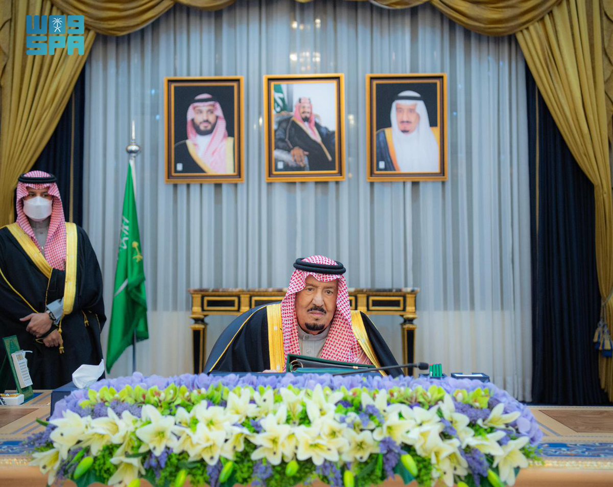 #خادم_الحرمين_الشريفين يُطلِع #مجلس_الوزراء على مضمون الرسالة التي تلقاها -رعاه الله- من فخامة رئيس روسيا الاتحادية فلاديمير بوتين، وتتصل بالعلاقات الثنائية بين البلدين.
#واس
