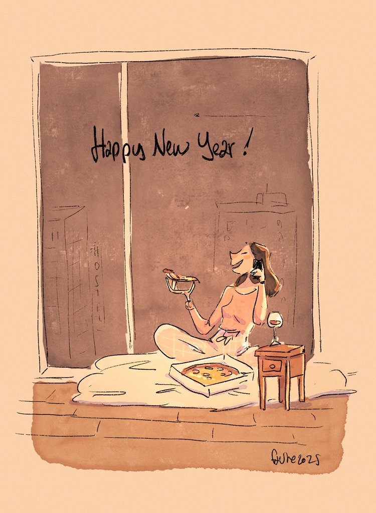 thefaune1's tweet image. I wish you a good one ! 🥳 Even if you're alone eating pizza, we're together !