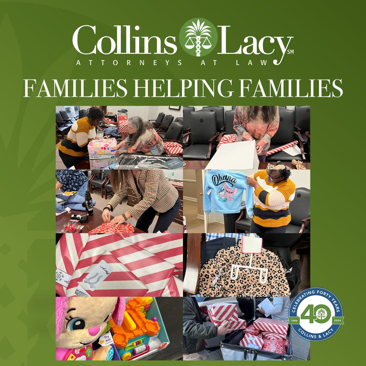 We’re proud of our employees for coming together to support families in need this holiday season. Thank you to everyone who donated, wrapped gifts, and helped deliver them to Families Helping Families of the Midlands.
