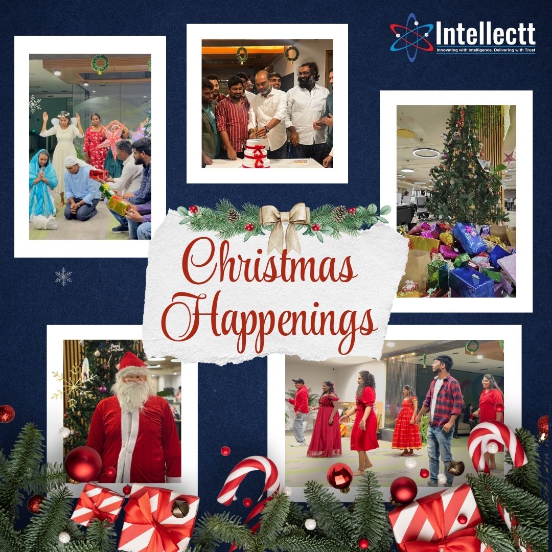 Intellectt_Inc's tweet photo. Our Christmas celebrations captured the heart of what makes Intellectt special - 𝑶𝒖𝒓 𝑷𝒆𝒐𝒑𝒍𝒆🌟 
Ending the year with gratitude&amp; stepping into the new one with hope &amp; energy.
Season’s greetings from all of us at Intellectt🎄✨

#ChristmasHappenings #TeamIntellectt #YearEnd https://t.co/FAhFrH6liQ