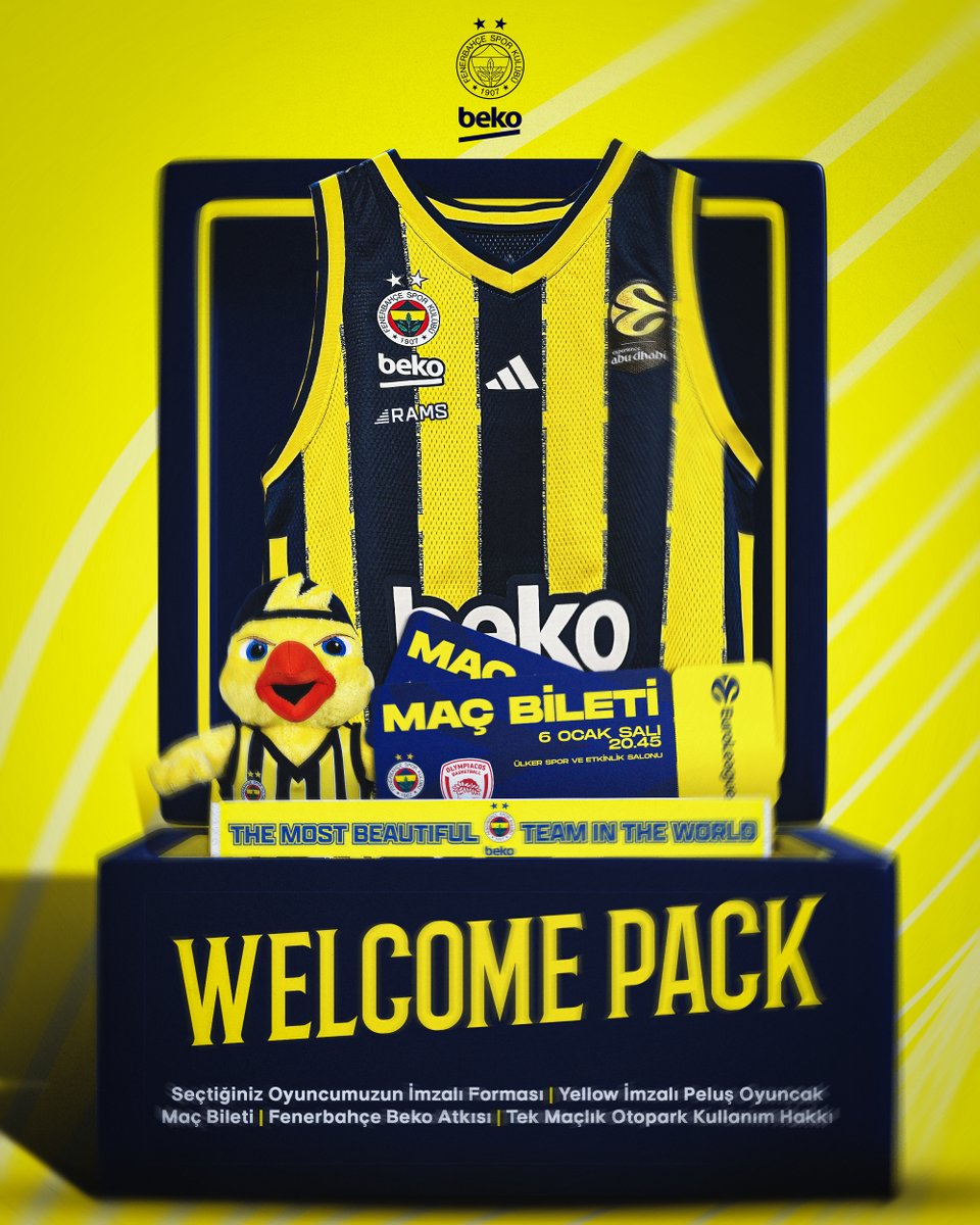 Fenerbahçe Beko - Olympiacos maçı ağırlama paketlerinin satışı başladı! 💛💙
#YellowLegacy

Maç biletleri ve ağırlama paketleri
👉 bit.ly/492Gug4

Detaylar
👉 bit.ly/48ZhaHR
