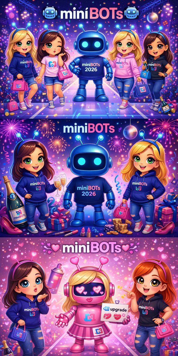 DollarAlgo's tweet photo. Girls are upgrading my miniBOTs… and honestly, I’m scared 😅
Lipstick marks, skirts, hearts in the eyes… what is this 🤖💋
All girls banned from my profile!
…wait. There are none here anyway 🤭
#miniBOTs #BOTs #BOT
#AI #TechHumor #UpgradeGoneWrong https://t.co/mJ7kppYQgF