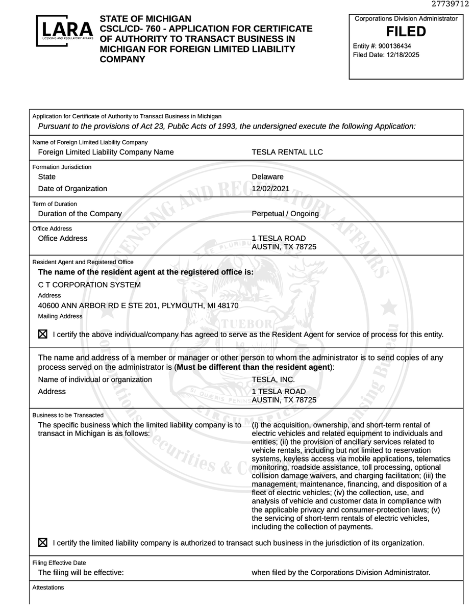 테슬라 렌탈 프로그램 확대 관련 게시물 이미지