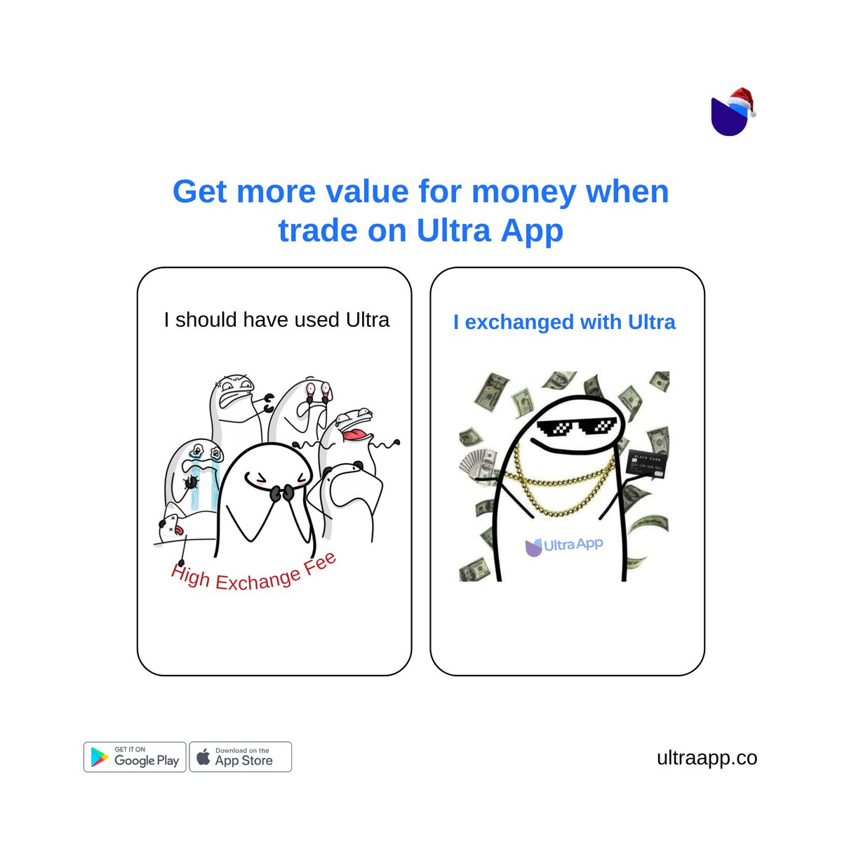 getultraapp's tweet photo. Your wallet will thank you later. Switch to Ultra App and keep your gold chains (and your profits)! 💰
#UltraValue #NoMoreFees #Fintech9ja #CryptoLife #NigeriaTech https://t.co/viDE8AaSzI