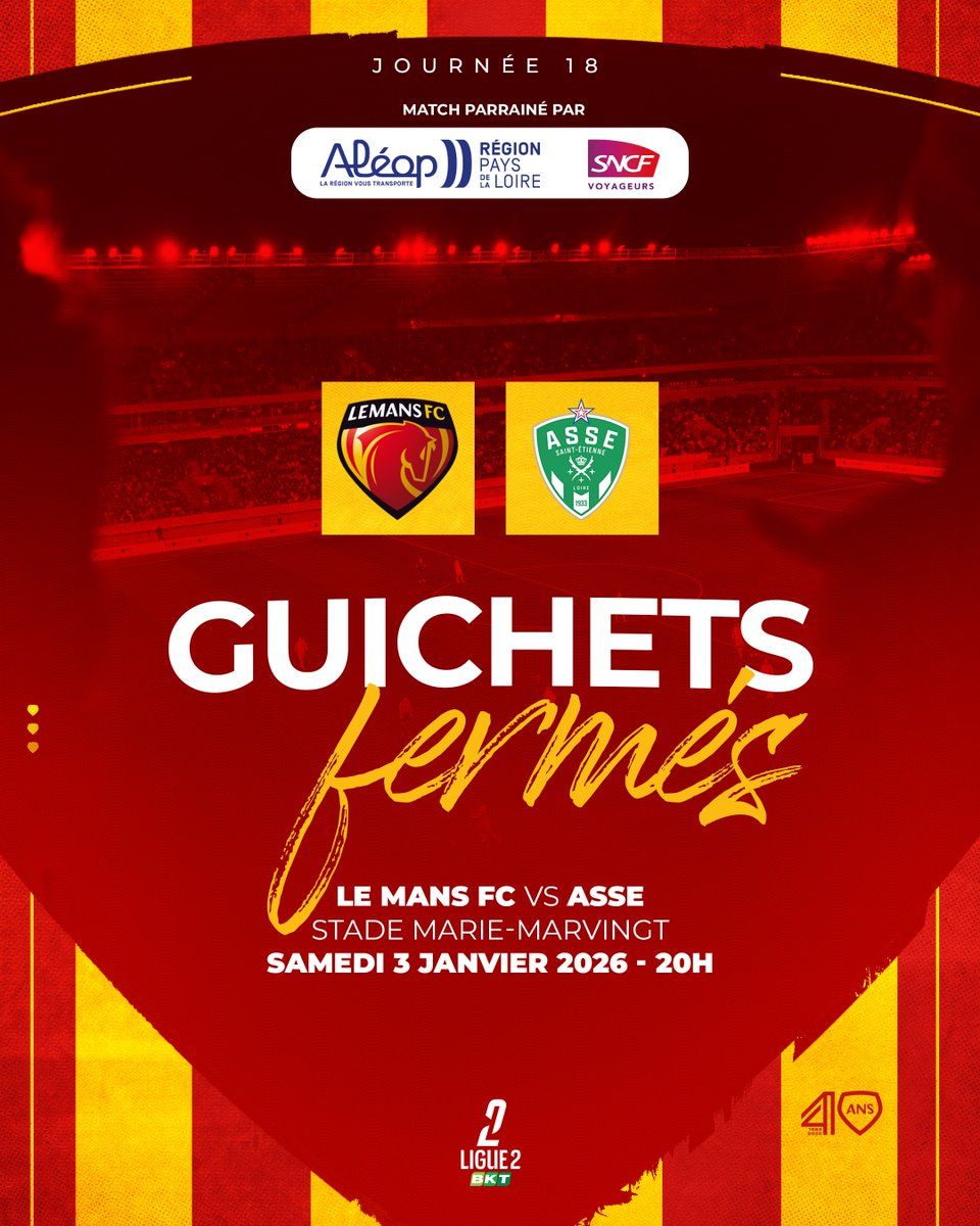 LEMANSFC's tweet photo. 🚨 𝐋𝐌𝐅𝐂-𝐀𝐒𝐒𝐄 𝐚̀ 𝐠𝐮𝐢𝐜𝐡𝐞𝐭𝐬 𝐟𝐞𝐫𝐦𝐞́𝐬, 𝐝𝐞𝐫𝐧𝐢𝐞̀𝐫𝐞 𝐨𝐩𝐩𝐨𝐫𝐭𝐮𝐧𝐢𝐭𝐞́ 𝐚̀ 𝐬𝐚𝐢𝐬𝐢𝐫 𝐚𝐯𝐞𝐜 𝐥𝐞𝐬 𝐀𝐛𝐨𝐬 𝐦𝐢-𝐬𝐚𝐢𝐬𝐨𝐧 ! 🚨

Toutes les infos 👉 https://t.co/i7zPtltjQe

#AllezLEMANSFC ❤️💛 https://t.co/xjRsbVpq2Q