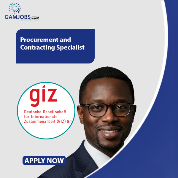GIZ is seeking a Procurement and Contracting Specialist. Candidates should possess a Master’s degree (Bac+5 level) in procurement, international trade, economics, or management. To apply, please visit gamjobs.com/jobs/procureme…. Deadline is January 5, 2026.