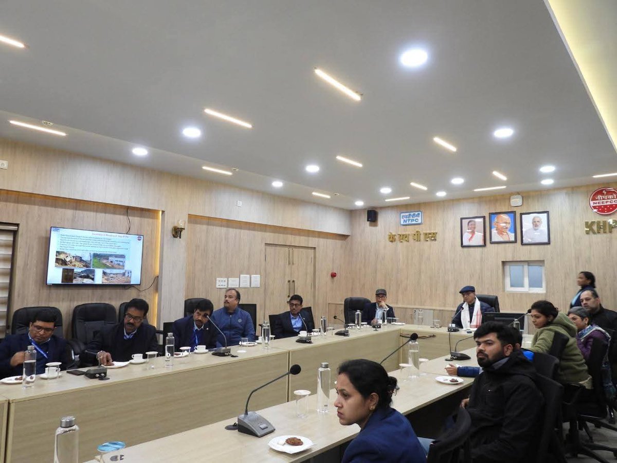 BimalOswal's tweet photo. Visited NEEPCO’s Kopili Hydro Power Station Office Complex and held a productive meeting with the HOP and HODs to discuss ongoing and future initiatives.

@NEEPCOLtd https://t.co/EQWVVSvu6r