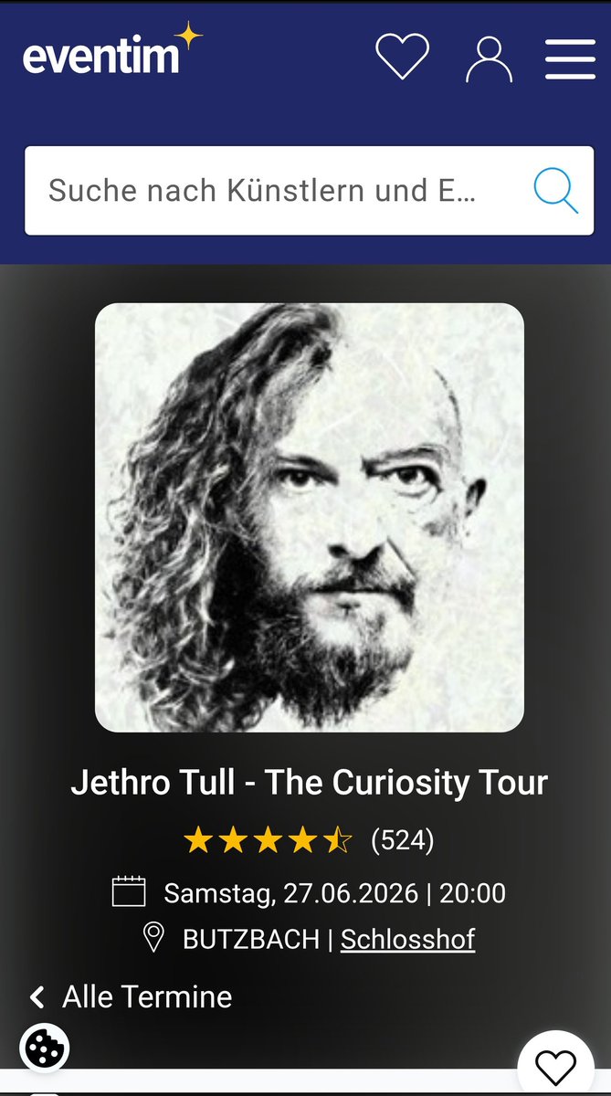 Vassi__'s tweet image. Спотифай вылез с рекламой концертов Jethro Tull, но даже ближайший у черта на куличках