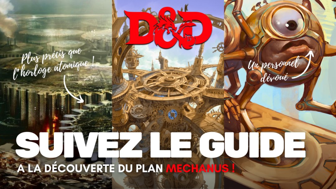 Coucou 👋,
Aujourd'hui, je vous propose de devenir votre guide à travers l'univers et la cosmologie de Donjons&amp;Dragons dans un nouveau concept : "Suivez le guide" !

Préparez-vous à parcourir du plan de Méchanus (ou Nirvana) !
youtu.be/sYORz7HYUnU

#rpg #jdr #dnd #5e