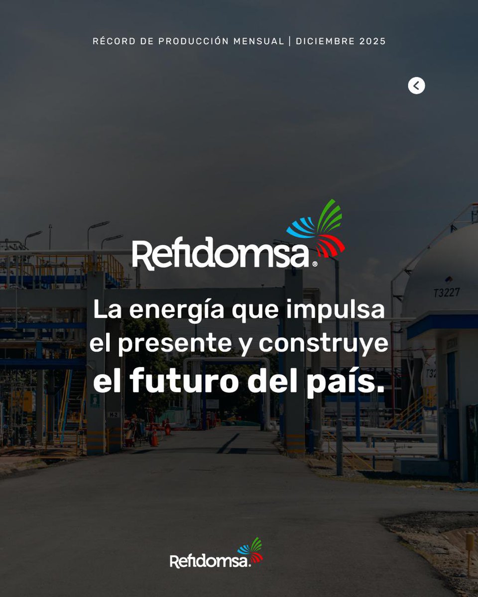 En diciembre alcanzamos un hito importante para Refidomsa: el mayor volumen mensual de barriles comercializados en nuestra historia.

Más allá de la cifra, este logro se traduce en algo muy concreto: más combustibles disponibles y la capacidad de atender de manera continua las