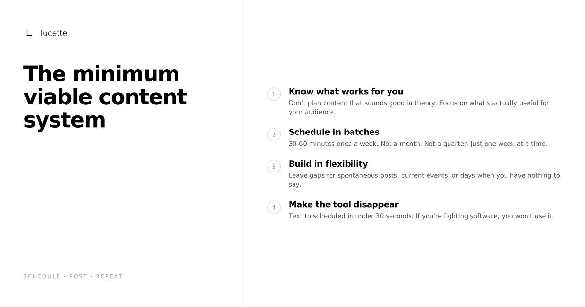 lucetteapp's tweet photo. Why Your Content Calendar Will Fail (And What to Do Instead)

https://t.co/mW4I2UgeK0 https://t.co/GNZ7zePivr