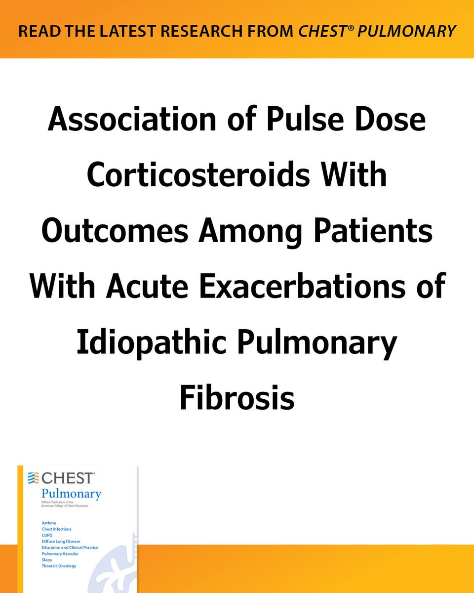 CHEST® Journal tweet media
