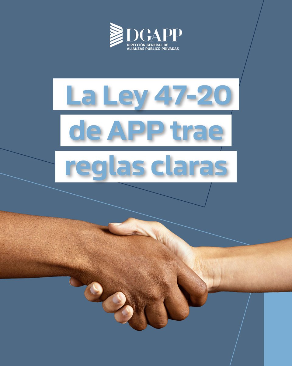 DGAPPRD's tweet photo. Las #APP no son solo contratos, sino estructuras técnicas complejas. La Ley 47-20 coloca a RD a la vanguardia regional al regular todo el ciclo del proyecto, definir claramente los riesgos, exigir valor por dinero y proteger al usuario. #DGAPP https://t.co/ZEQRwGmsSp
