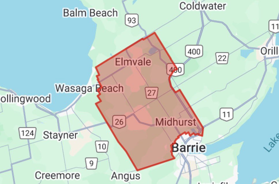 #ONStorm #ONwx Civil Emergency Issued - 10:22 AM

Springwater Township

Non-emergency travel should be avoided.

Civil Emergency in Springwater, Ontario. Emergency services are unable to respond.

Due to a serious threat to safety and security caused by winter weather, emergency