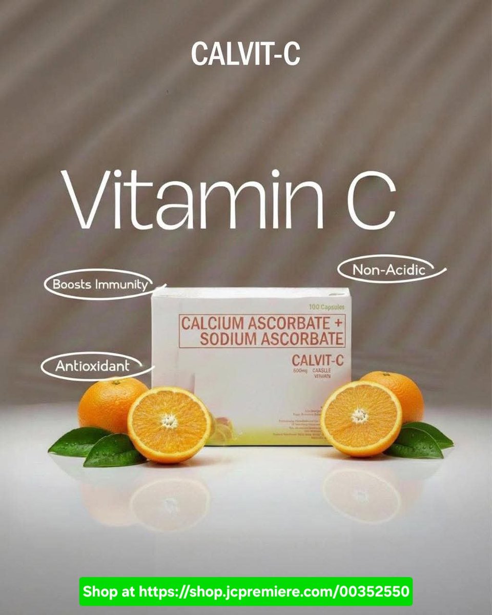 Philleaj05's tweet photo. Gentle on the stomach. 
Strong on protection.
That’s how Vitamin C should be. 🍊 

Switch to Calvit-C today! 

🛍️ Shop at https://t.co/maKfrCqu7s 

#CalvitC #NonAcidic #CalvitCitizen #IChooseJC https://t.co/GTKu1siIfa