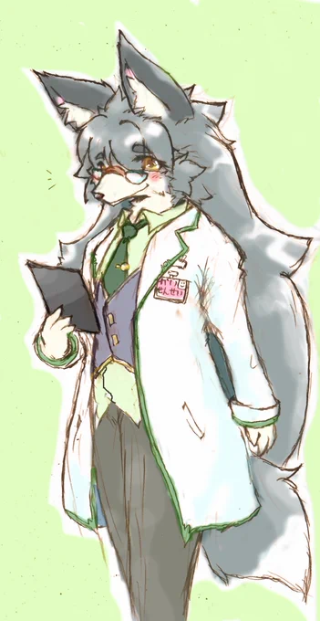 とりあえず今描いてるオリジナル子漫画は、美人オオカミ小児科医(オス)のカイくん25歳が看護師一同の策略でハロウィンにメイドにされ大バズりした事件のあとを描こうと思うのであった