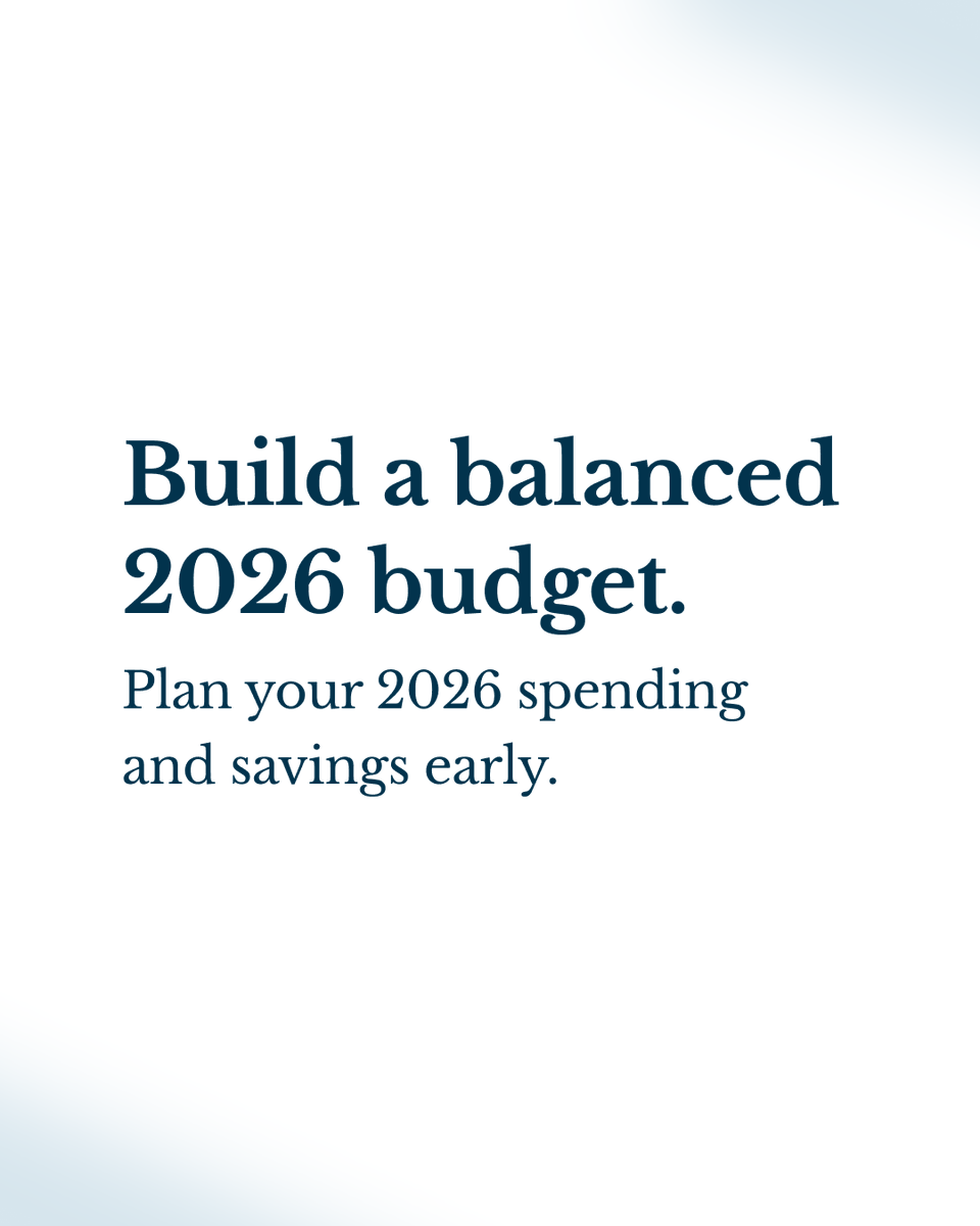 RisIncome's tweet photo. Build a balanced 2026 budget.
Plan your 2026 spending and savings early. A balanced budget helps keep you confident and consistent throughout the year.
#financialtips #budgetplanning #financialreadiness https://t.co/zDPIMk9JCW