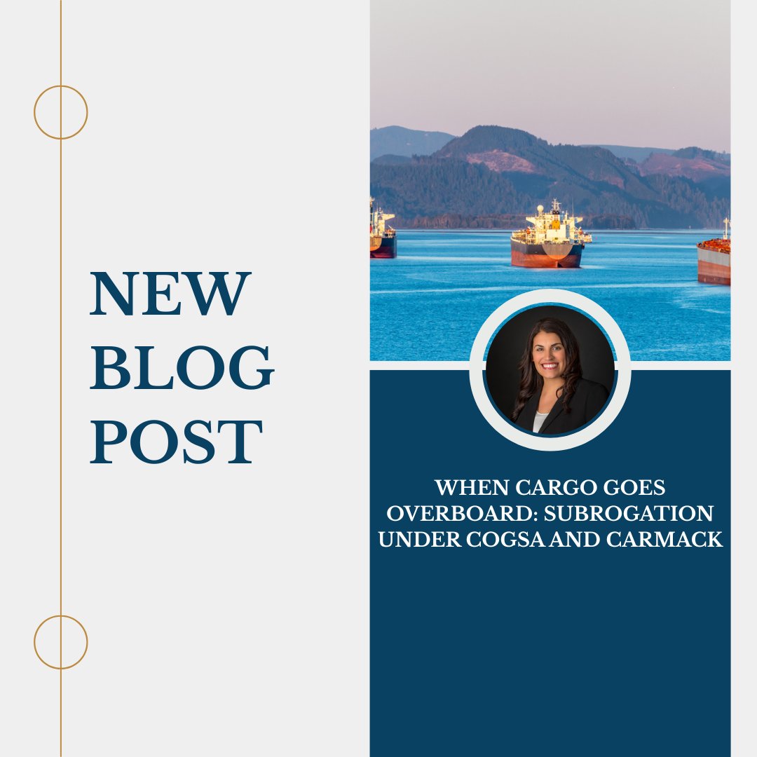 MWLSubro's tweet photo. Cargo overboard? Subrogation gets tricky when both COGSA and the Carmack Amendment are in play. Bills of lading, liability caps, and statutory defenses can make or break a recovery.

Dive deeper: https://t.co/giMqJXEEek

#Subrogation #CargoLaw #InsuranceClaims https://t.co/Yq14HJmVxV