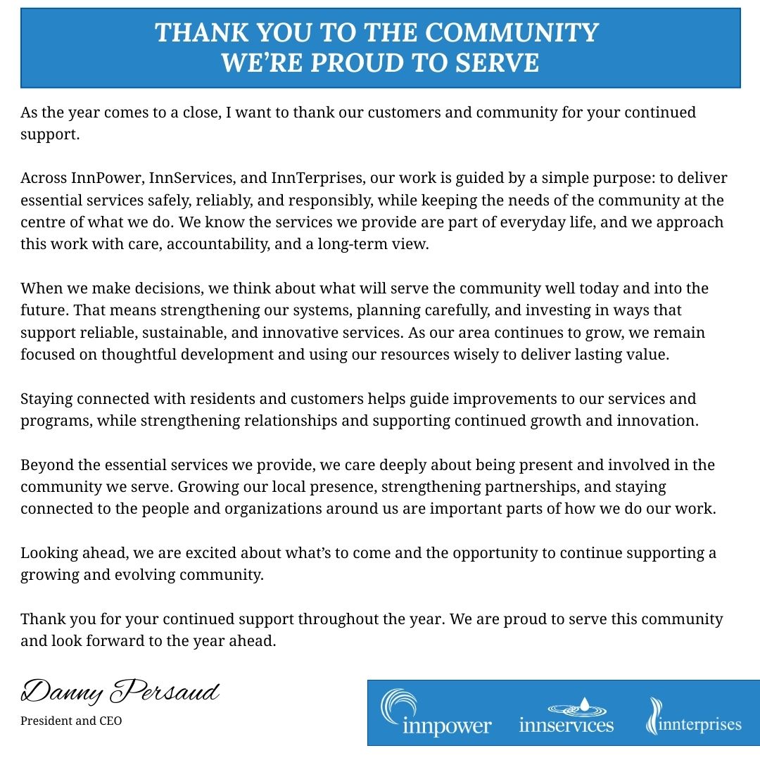 Closing out the year with gratitude. A message from our President &amp; CEO, Danny Persaud, as we look ahead to the year to come.
