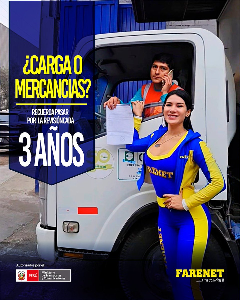 farenet_oficial's tweet photo. ¿Carga o Mercancías? ¡Entonces no olvides de pasar tu revisión técnica! Este documento es muy importante. 📃

No dudes en venir a una de nuestras plantas en Lima, Callao y Piura. 🚚🚜 https://t.co/JwJAFM24JA