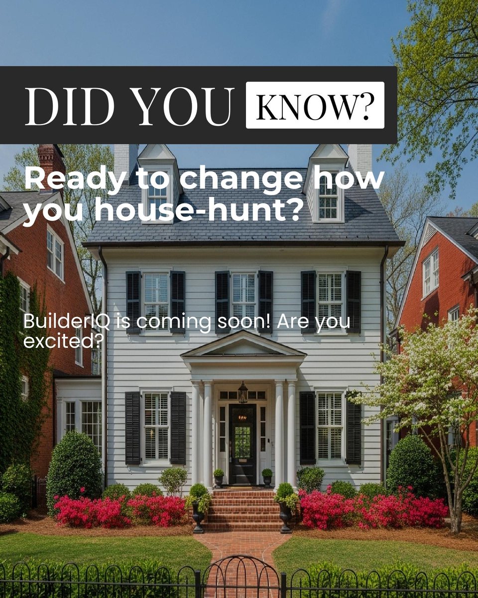 JustJackTRE's tweet photo. Buying a home shouldn't be overwhelming! 🎯 With BuilderIQ, say goodbye to guesswork. Compare new & pre-owned homes side by side with clear ratings. Get to the heart of the real value at one glance. Ready to change the way you house-hunt? Coming Jan 2026! #HomeSmart https://t.co/gP2IrdLpqx