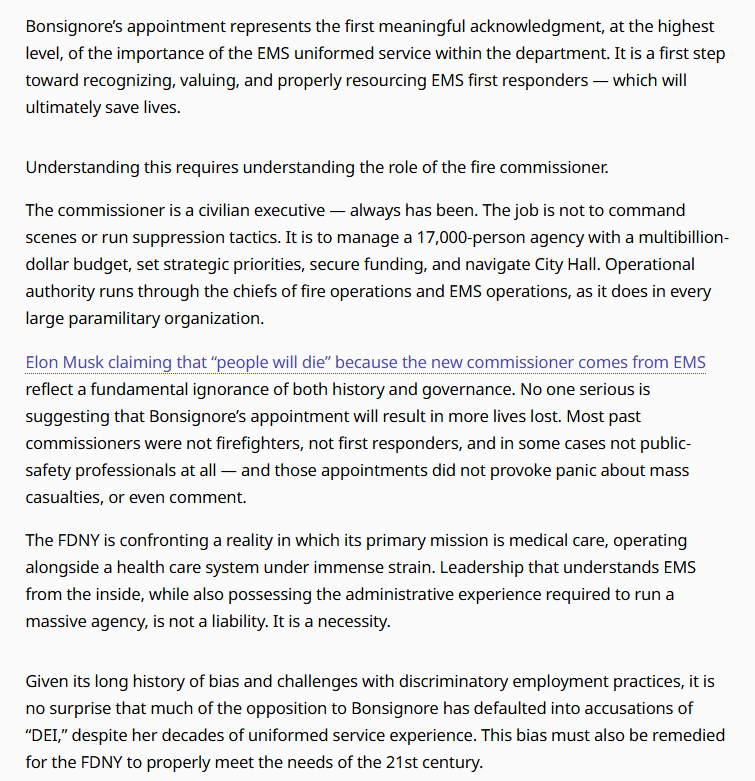 NYCEMSwatch's tweet photo. "FDNY EMS is central to the department’s lifesaving" - Anthony Almojera is a FDNY EMS paramedic lieutenant and vice president of AFSCME DC37 Local 3621
https://t.co/X8AXB6ZzXx
ht @harlemmedic https://t.co/diDh4cJjJU