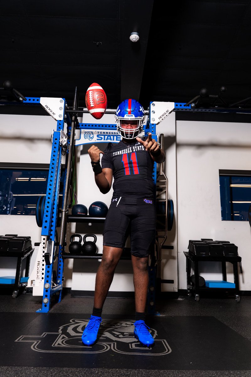 Committed let’s work!!🏠🔵<a href="/TSUTigersFB/">Tennessee State Football</a> <a href="/reggiebarlow/">Reggie Barlow</a> <a href="/CoachMashack/">Kevin Mashack</a>