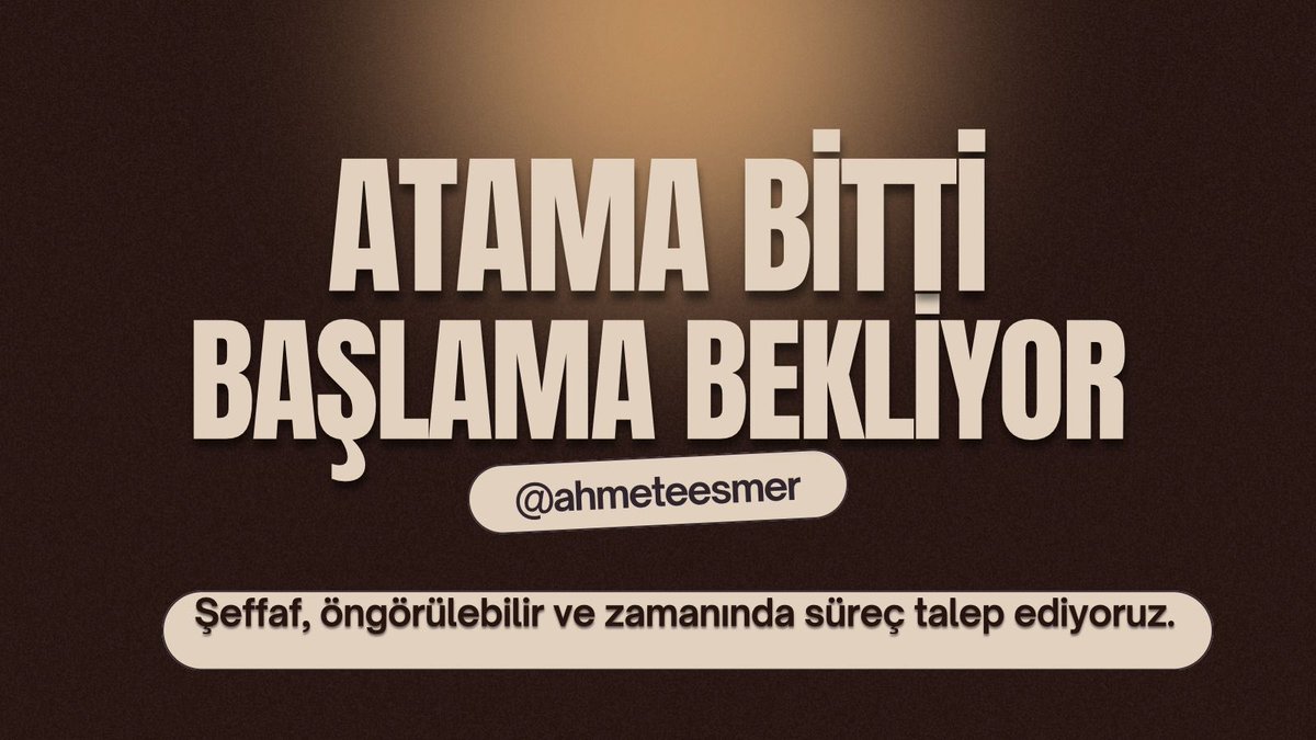 2025/5  Ataması yapılan sağlıkçıların daha fazla bekletilmeden göreve başlatılması talep edilmektedir.
#SBGöreviBaşlatılsın
