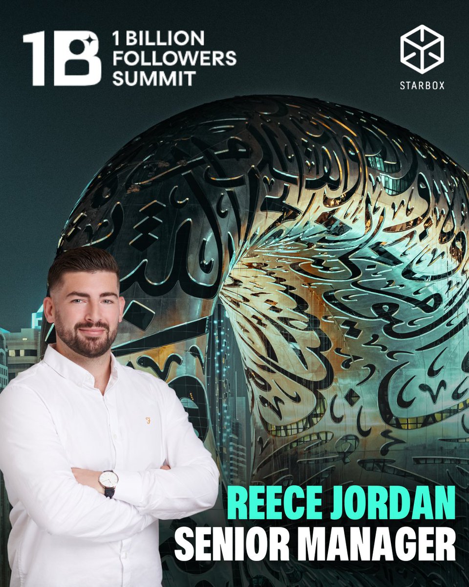 StarBoxAccounts's tweet photo. We're attending the 1 Billion Followers Summit! 

Both Mark Northam and Reece Jordan from the StarBox Accountants team will be heading to Dubai on 9-11th January 2026 ✈️

Are you heading to the 1B Summit too? Slide into our DMs 👇

#1BFollowersSummit https://t.co/TZMU5Z0FJe