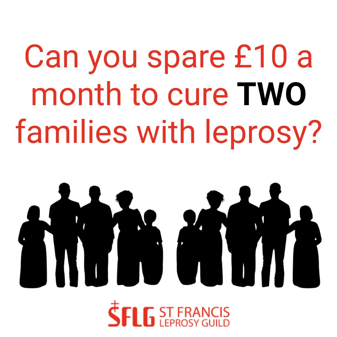 Are you thinking of making a new year's resolution?
£10  a month will screen, diagnose and treat two families with leprosy every month. Please will you help ?

stfrancisleprosy.org/donate

#NewYear
#StopLeprosy
<a href="/garydench/">Fr Gary Dench</a>