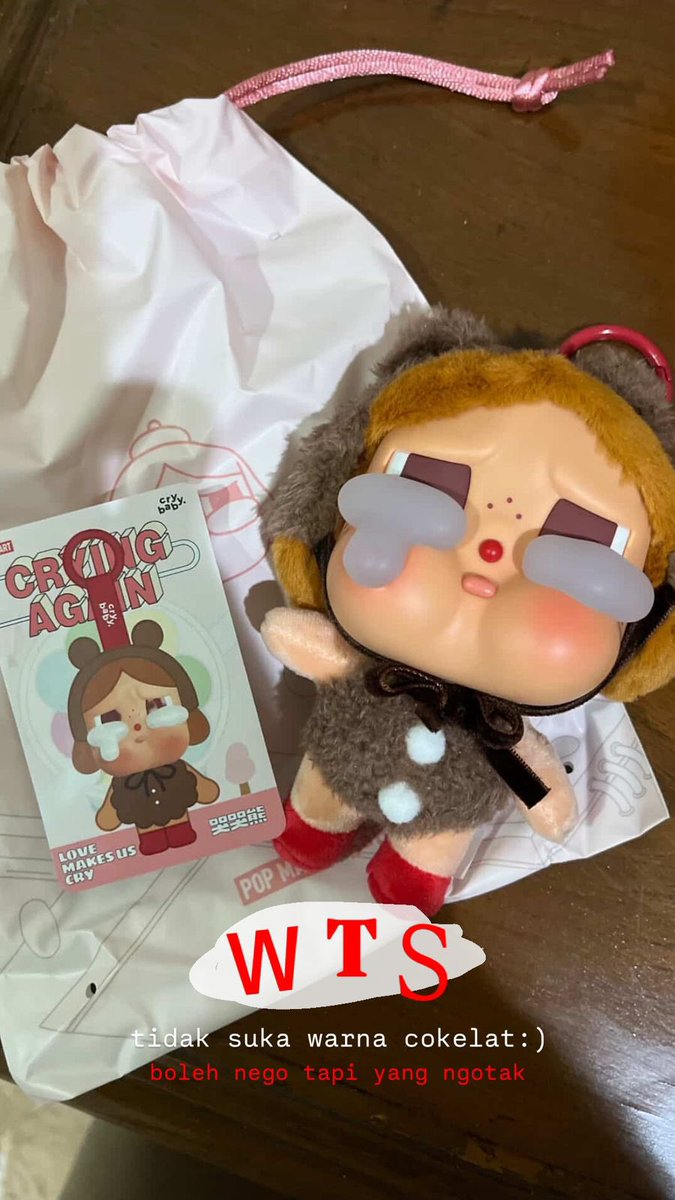 strophycole's tweet image. Hi all! Temen aku ada crybaby yang crying again series unsealed yang loves make us cry NIH. Pricenya 320k ajaaa, masih negotiable! 
🏠 jateng