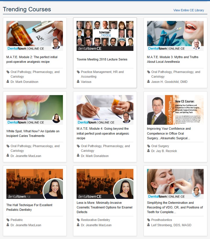 Dentaltown's tweet photo. Running out of time to earn CE credits?
Dentaltownโs online CE library offers 500+ courses across every area of dentistryโlearn anytime, anywhere.
Start learning today ๐ https://t.co/xQRrhi8pvh
#DentalCE #Dentaltown #OnlineCE #DentalLife https://t.co/jHoNwdC5WL