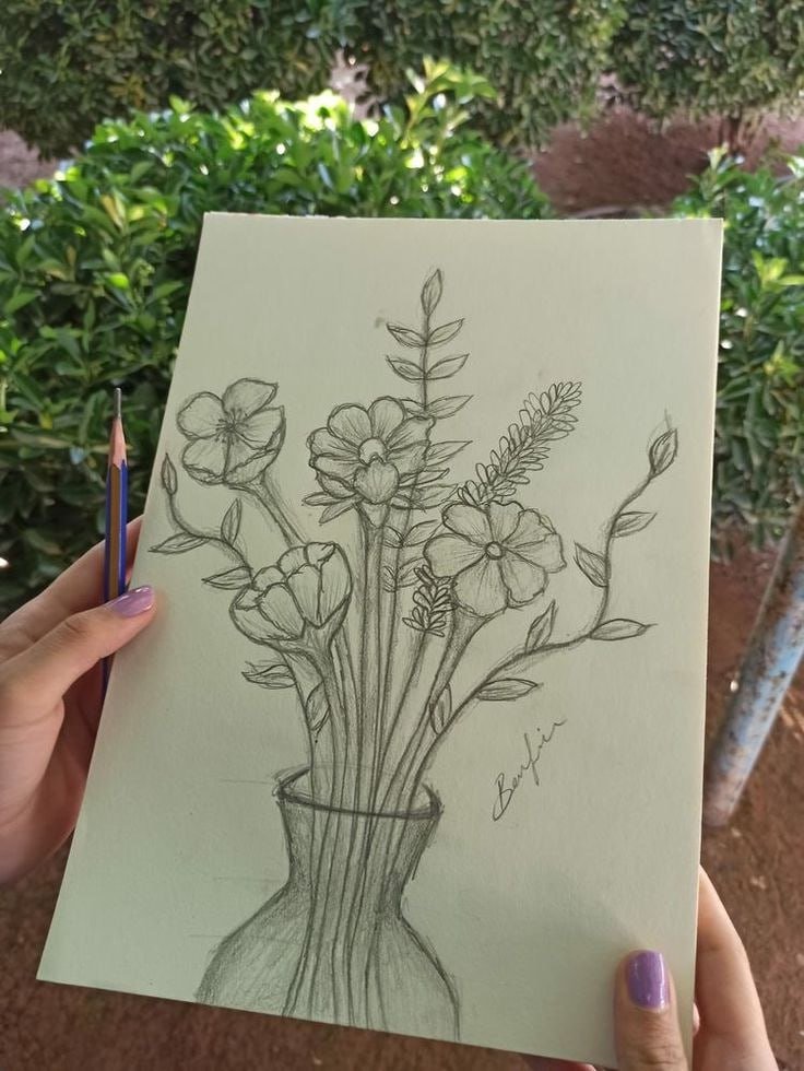 Amilo26's tweet image. Sketching nature, one quiet line at a time 🌿✏️