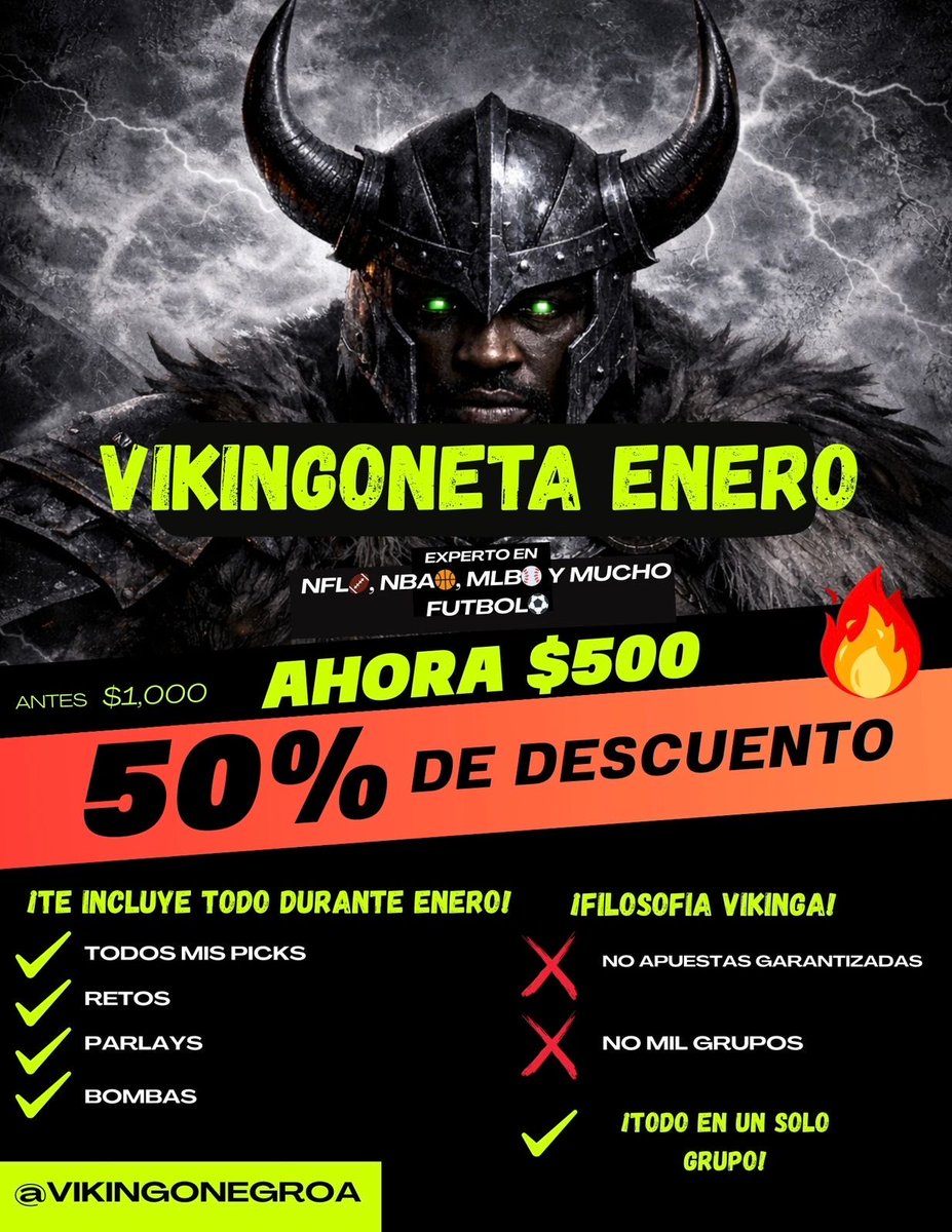 ELVIKINGONEGRO tipster tweet media
