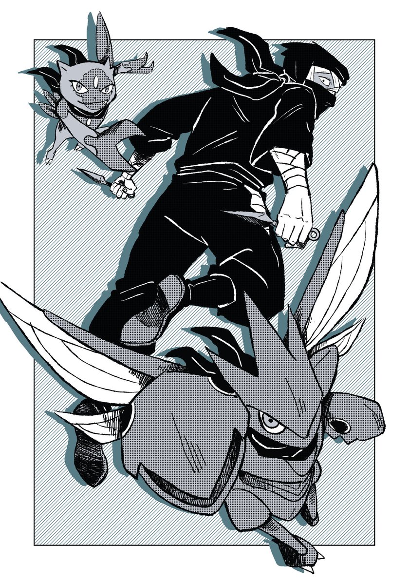 bwlkn's tweet image. Nintama + Pokemon