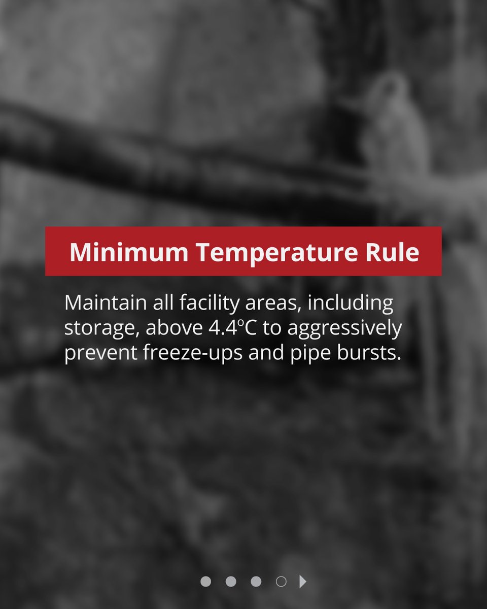 arsrespond's tweet image. Cold weather preparedness is a multi-layered defence against costly water damage! Is your facility ready?
Click here to read about it: linkedin.com/pulse/industri…
#FreezePrevention #IndustrialSafety #Winterizing #ColdWeather