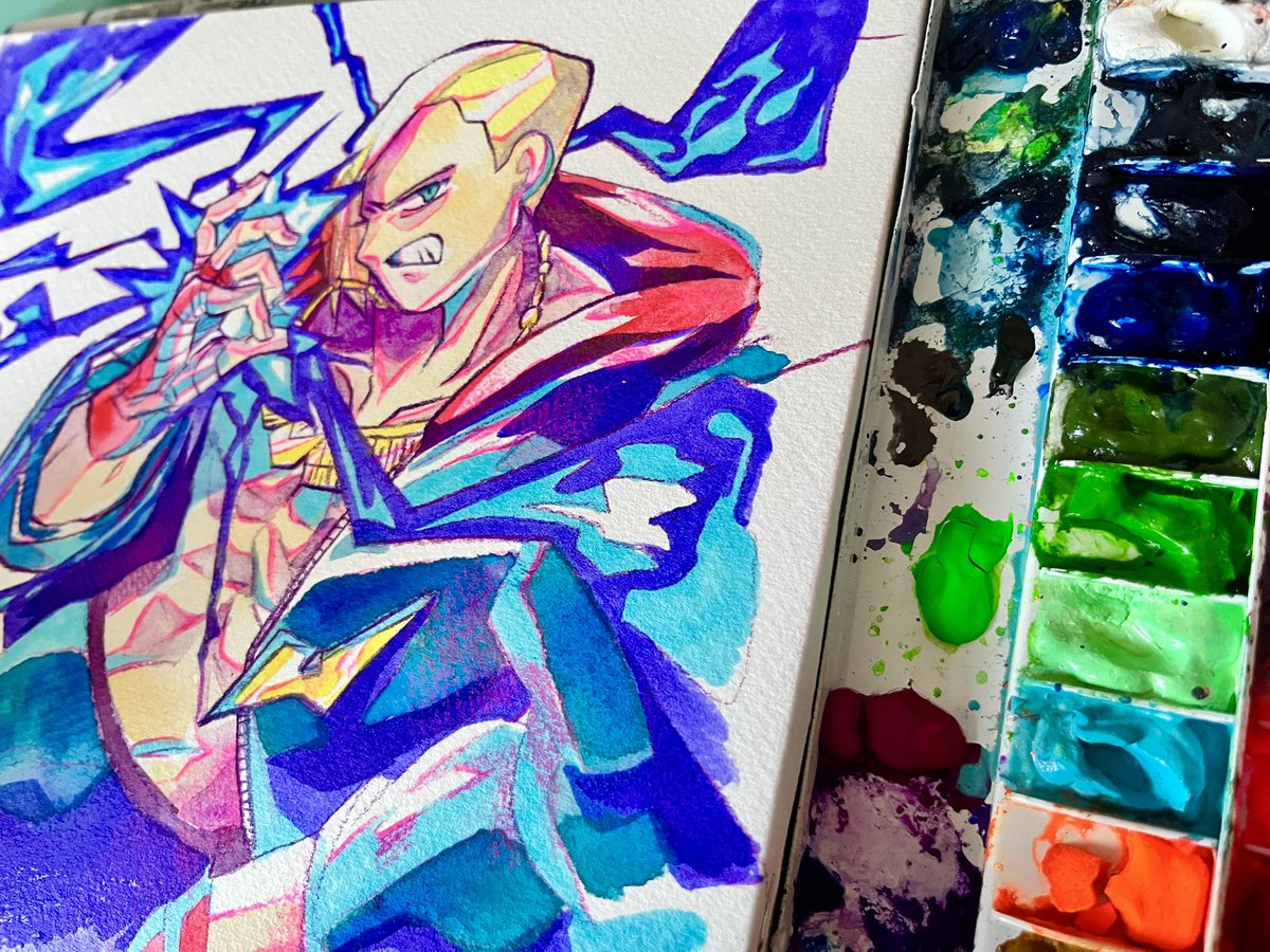 エド！
#スト6イラストコンテスト3
#SF6ArtContest3
#アナログ #analog #ed