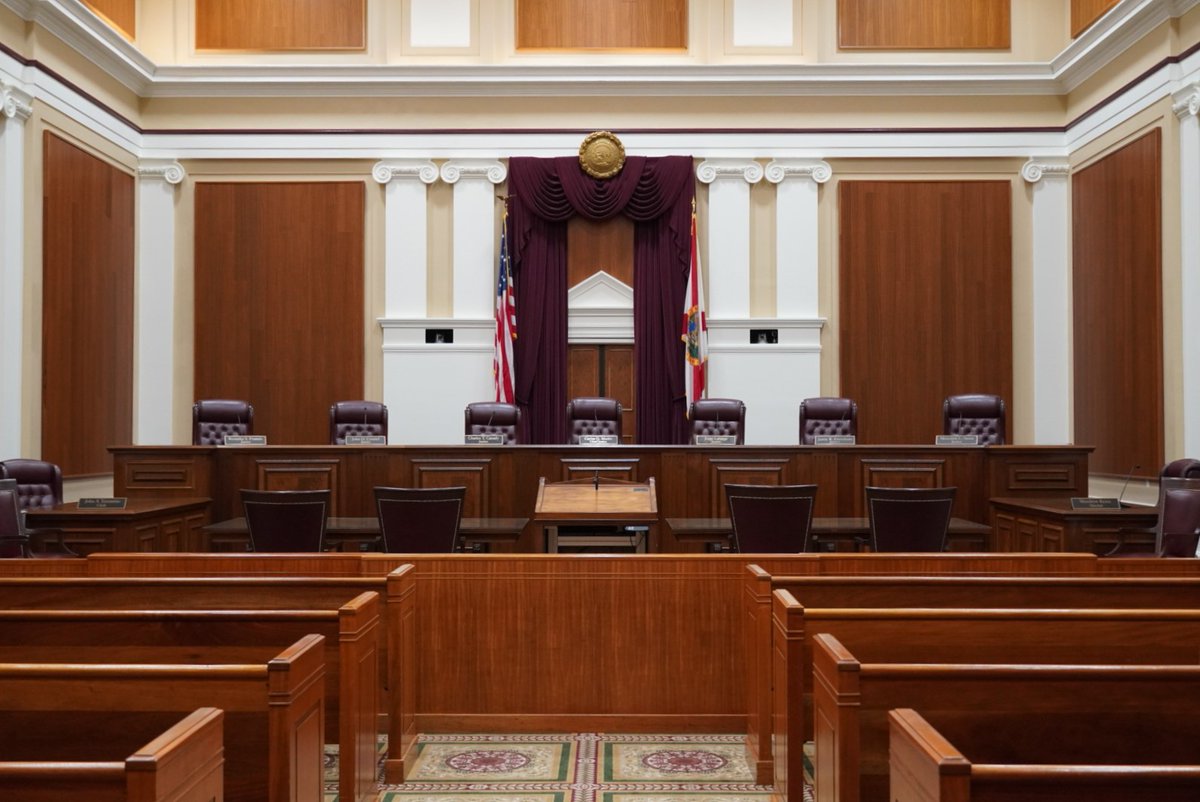TheFlaBar's tweet photo. The Florida Supreme Court JNC has certified six nominees to fill the vacancy created by the retirement of Justice Charles Canady. Find the list of nominees in the Bar News.
https://t.co/vhwJp522D0 https://t.co/pAmnFTiziK