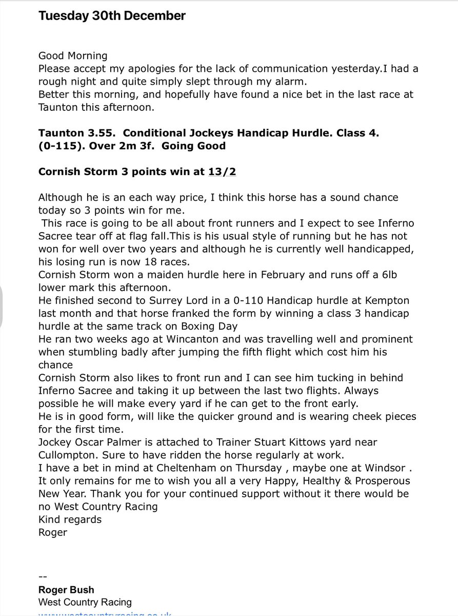 West Country Racing tweet media