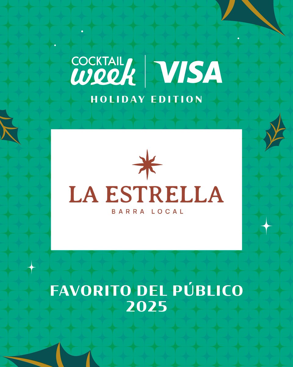 PanamaWeek's tweet image. Los cocktail fans votaron en WEEK.PA por el Recalentao Royal de La Estrella y se llevan el reconocimiento del favorito del público en este Cocktail Week @VisaPA Holiday Edition.🍹✨🎊

¡Felicidades al equipo por conquistar a los Cocktail Lovers! 👏🏼🤩