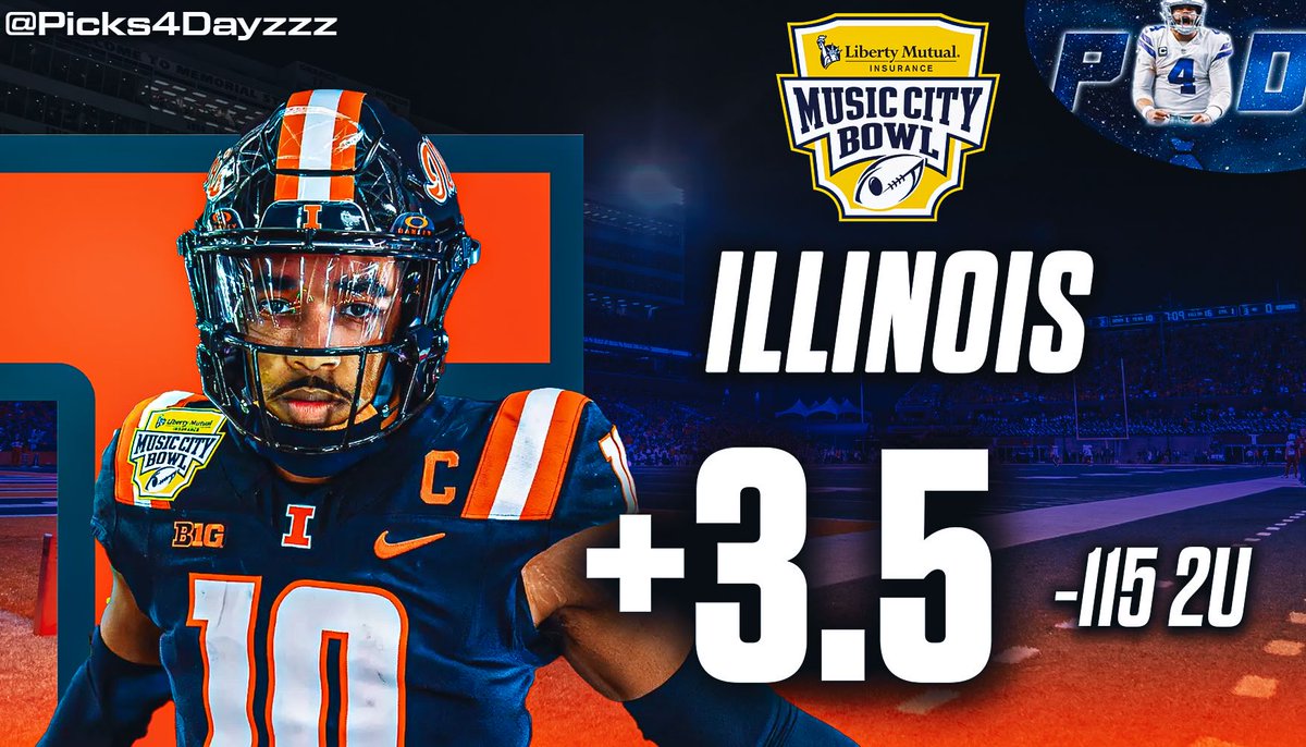 picks4dayzzz's tweet image. Music City Bowl 🏆🎶

❤️ = Tailing 

778-715 (+119.5U) 2025 🔥🔥🔥