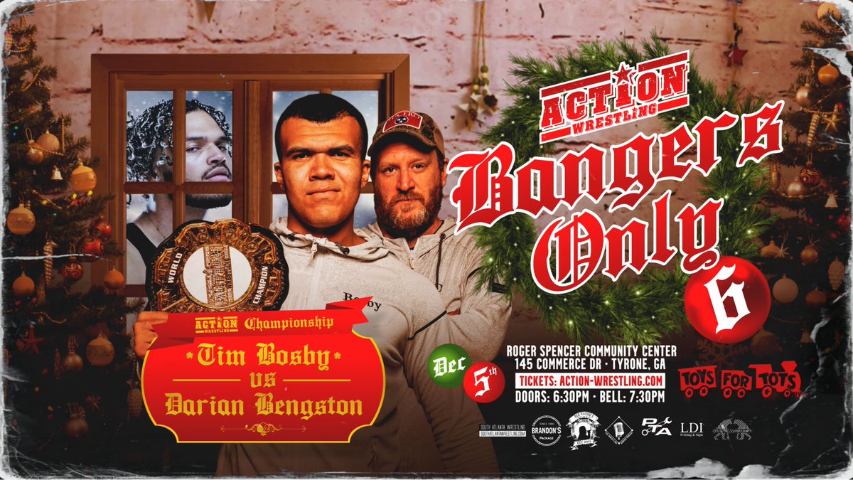 WrestleACTION1's tweet image. Up now on the ACTION YouTube, from BANGERS ONLY 6 check out @Tim_Bosby defending the ACTION World Championship against @DarianBengston!

youtu.be/vYRXgOrHByQ

Thx to @S_ATL_Wrestling @junkiespod @LdiNewnan