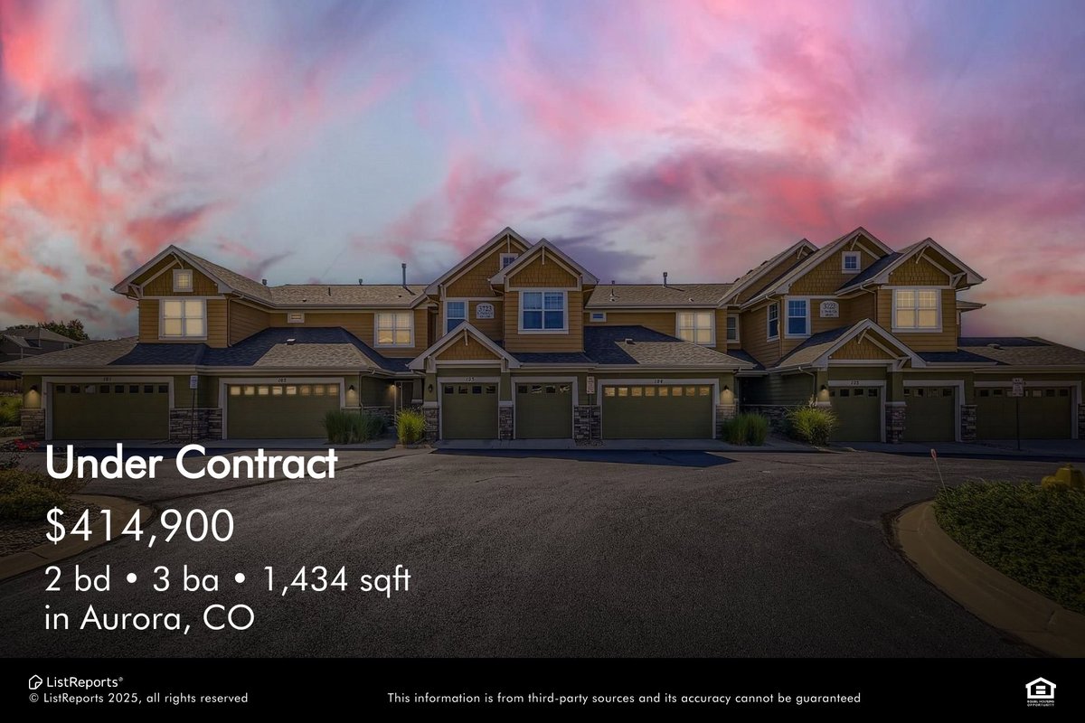 danamgarrett4's tweet photo. What a result! This 2-bd, 3-ba property in Aurora is under contract!  
        
 #home #house #realestate #dreamhome #listreports #happyhomeowners #homeowners #houseexpert #realestateagent #theyrealmosthome #icanhelp #lovewhereyoulive #happyhome #newadventures #escrow #dreamhome https://t.co/2FmJE1MvVZ