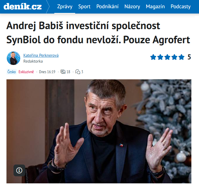 Posledniskaut's tweet image. Minule aspoň SynBiol spolu s Agrofertem převedl do AB private trust I. Teď už se na to vykašlal úplně. Chčijou nám na hlavy a ani se to nesnaží vydávat za déšť.