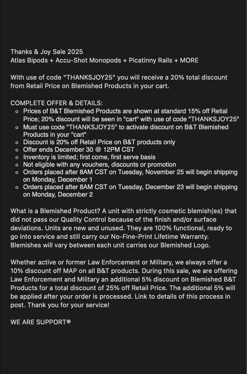 B&T Industries: Atlas Bipod® & Accu-Shot Monopod® tweet media